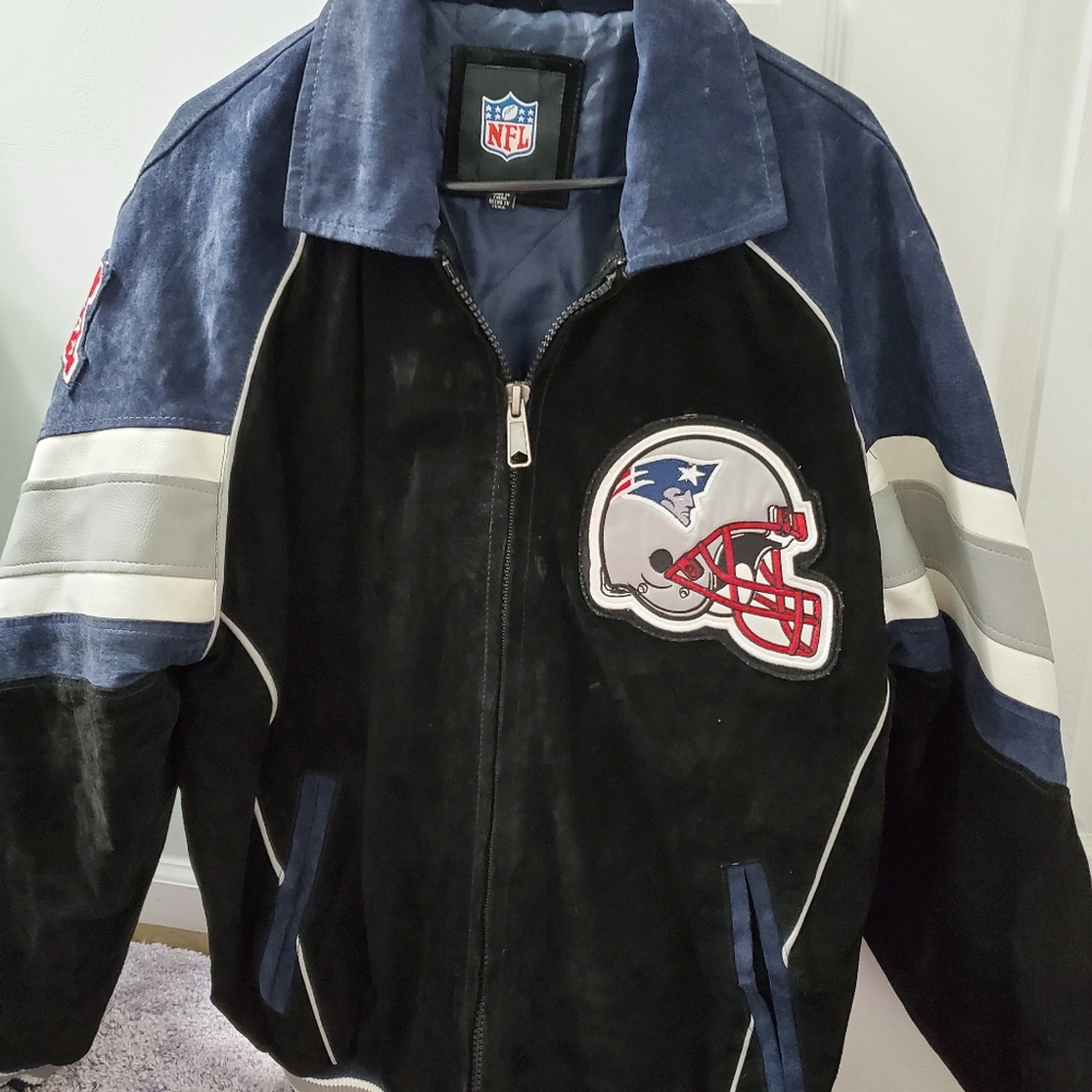 New England Patriots suede jacket